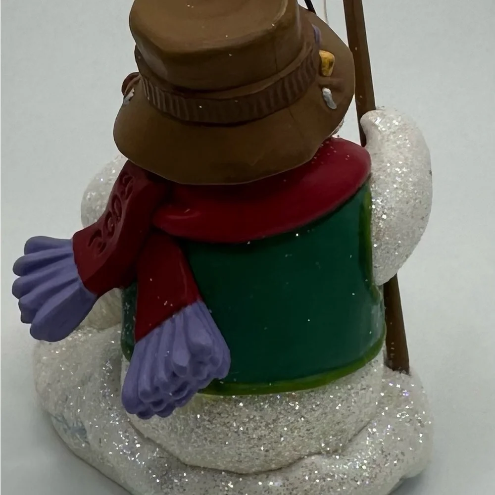 Hallmark Snow Buddies Ornament, Fishing Snowman & Dog, 2008, 11th in Series‎